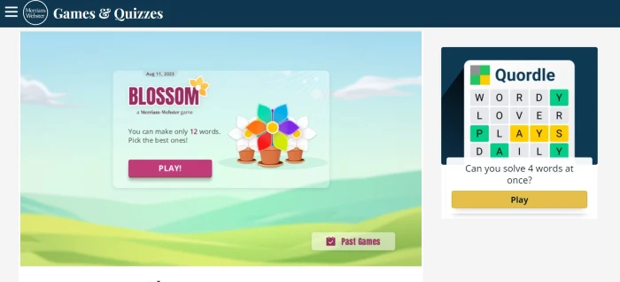 Blossom Word Game: Cultivating Vocabulary Mastery